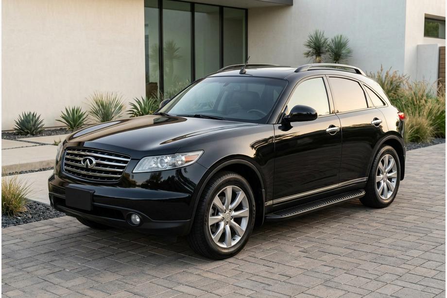 Infiniti FX 2003–2008 Boční nášlapy Tayga Black (2 ks, hliník) Image