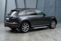Infiniti FX 2003–2008 Boční nášlapy Vision New Grey (2 ks, hliník) fotografie 1