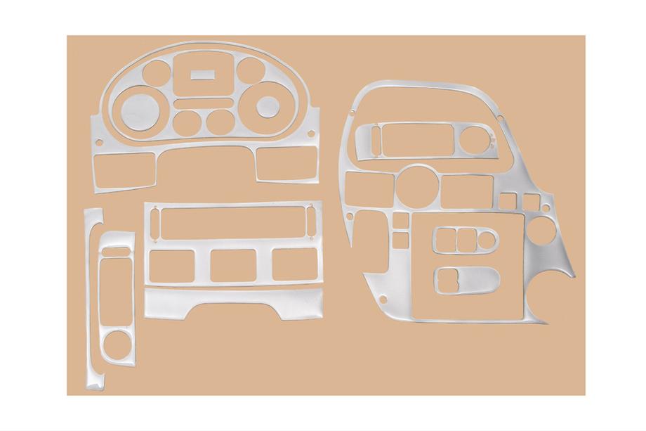 DAF XF105 2005–2013 Dekorativní kryty palubní desky (imitace hliníku) Image