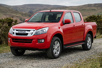 Isuzu D-Max 2011–2019 Boční prahy Maya Red (2 ks, hliník) fotografie 1