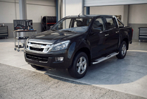 Isuzu D-Max 2011–2019 Boční nášlapy Mevsim Grey (2 ks, hliník) fotografie 1