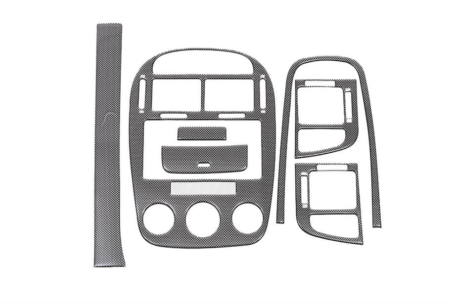 Kia Cerato 1 2004–2009 Kryty palubní desky 2006-2009 Hliník, klimatizace Image