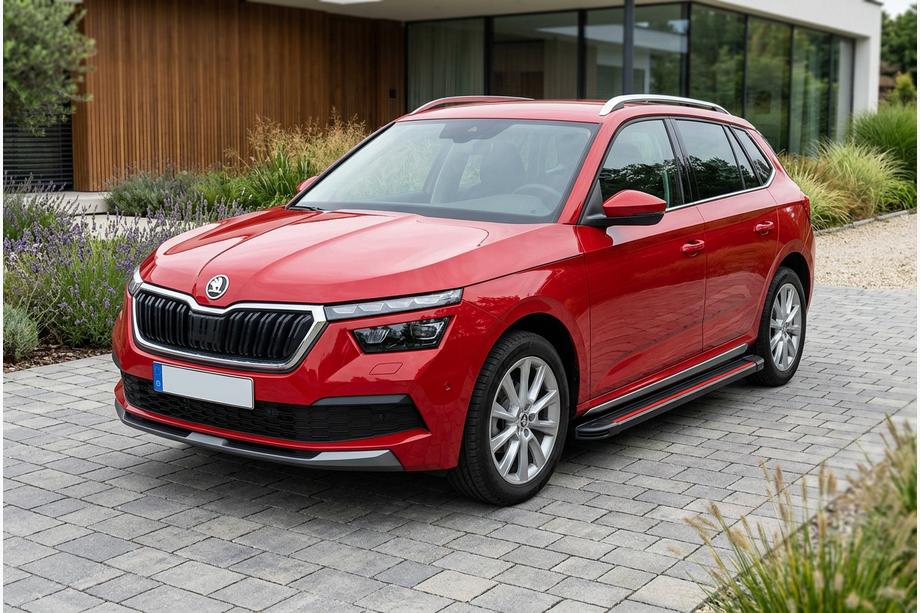Skoda Kamiq 2019– Boční prahy Maya Red (2 ks, hliník) Image