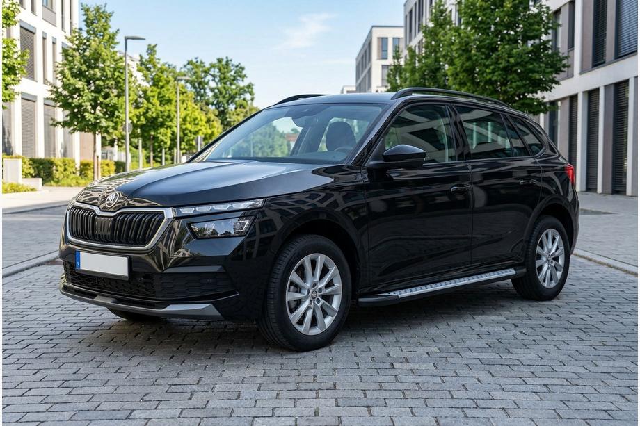 Skoda Kamiq 2019– Boční nášlapy Allmond Grey (2 ks, hliník) Image