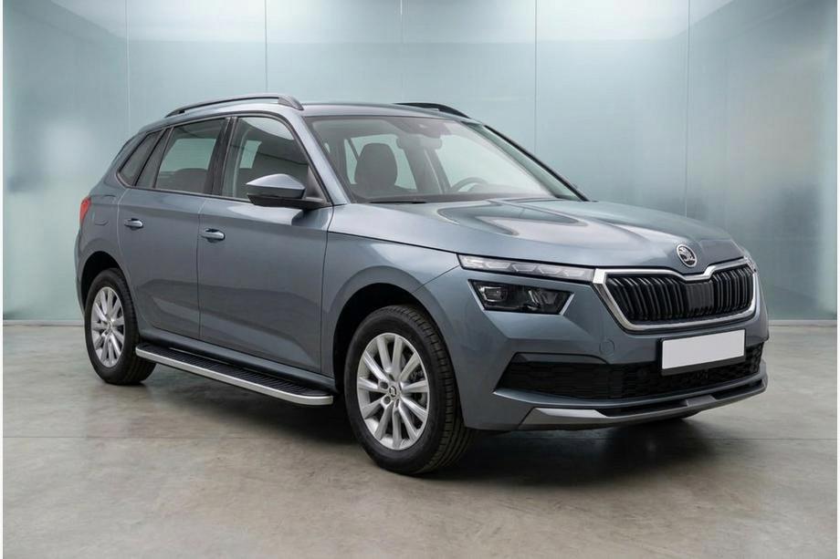 Skoda Kamiq 2019– Boční nášlapy Tayga Grey (2 ks, hliník) Image