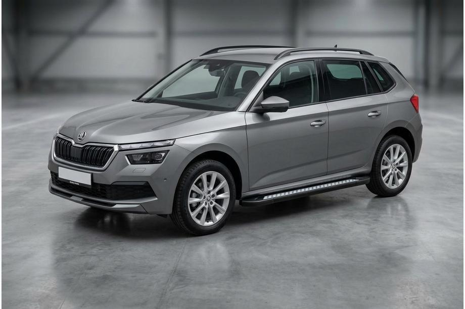 Skoda Kamiq 2019– Boční nášlapy Vision New Black (2 ks, hliník) Image