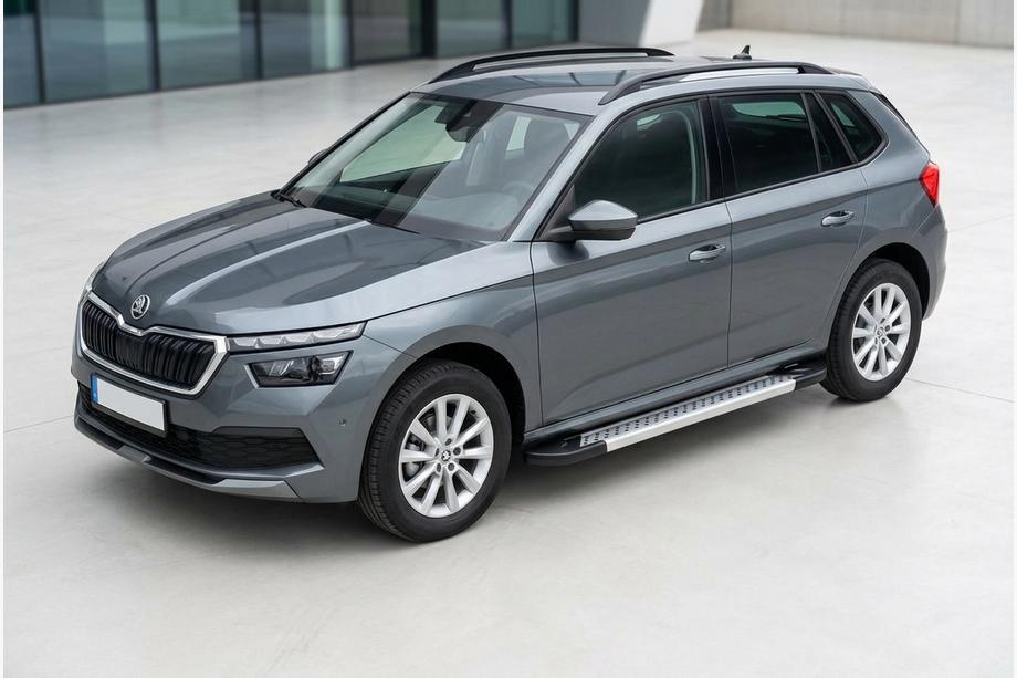 Skoda Kamiq 2019– Boční nášlapy Vision New Grey (2 ks, hliník) Image