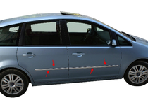 Ford Focus II 2005–2008 Nerezové lišty na dveře (4 ks) OmsaLine – italská nerezová ocel fotografie 3