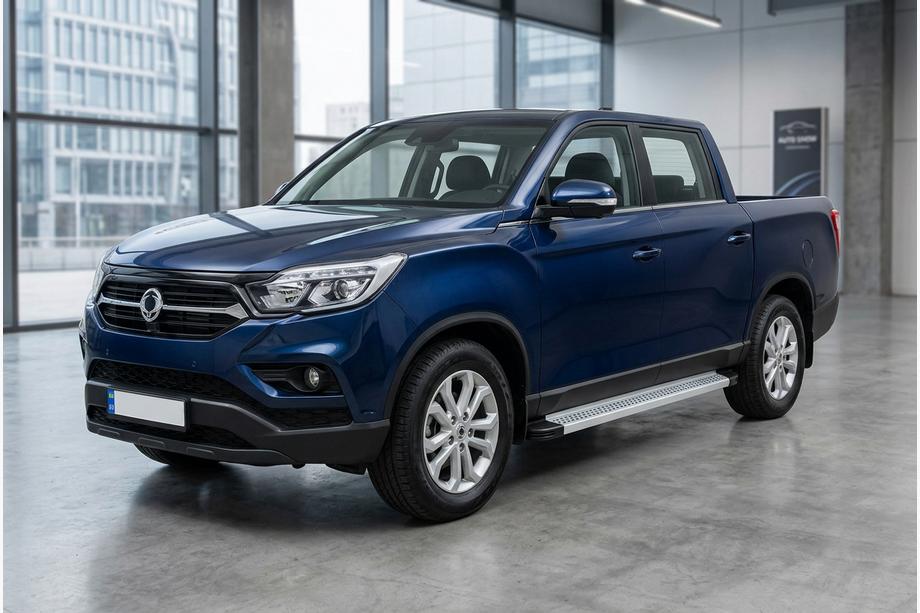 SsangYong Musso II 2018– Boční prahy Maya V2 (2 ks, hliník) Image
