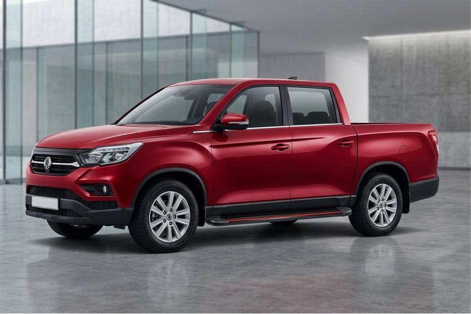 SsangYong Musso II 2018– Boční prahy Maya Red (2 ks, hliník) Image