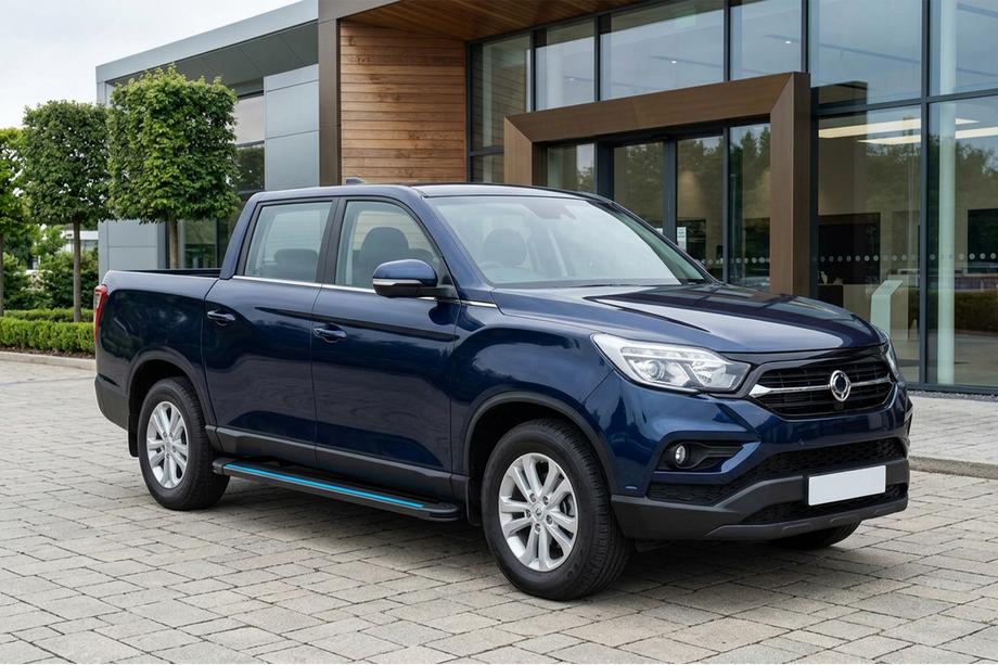 SsangYong Musso II 2018– Boční nášlapy Maya Blue (2 ks, hliník) Image