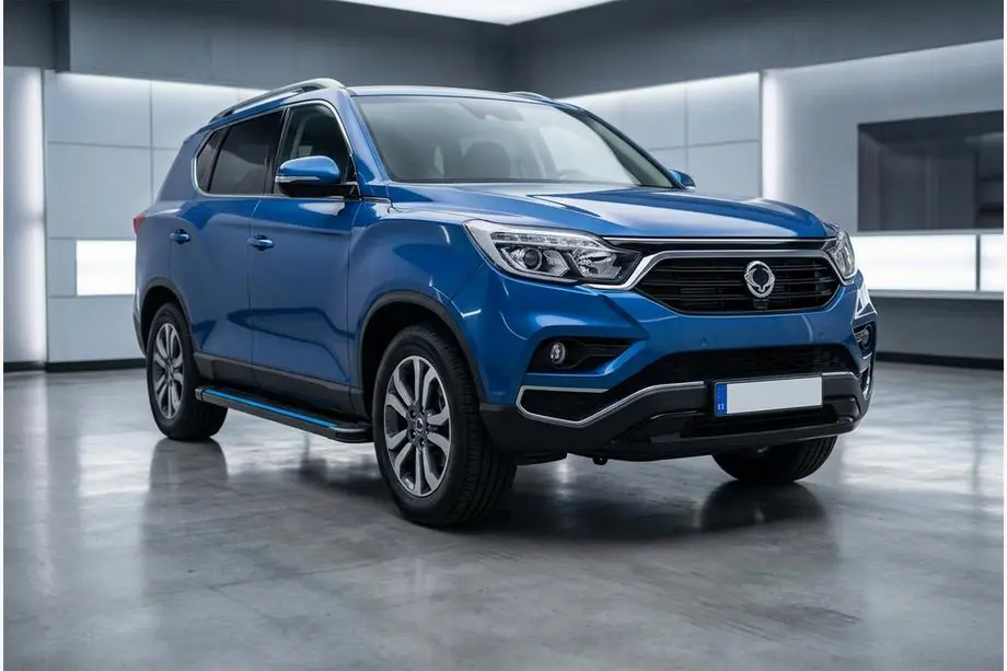 SsangYong Rexton II 2017– Boční nášlapy Maya Blue (2 ks, hliník) Image