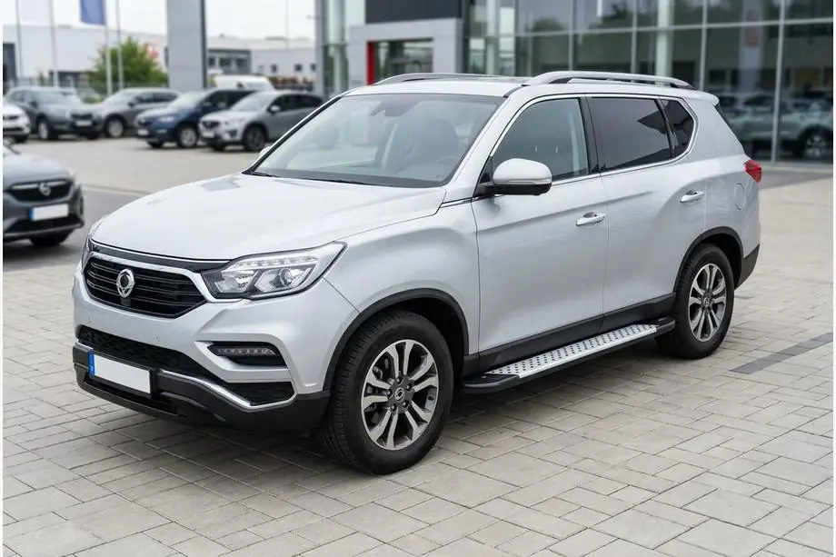 SsangYong Rexton II 2017– Boční nášlapy Allmond Grey (2 ks, hliník) Image