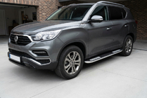 SsangYong Rexton II 2017– Boční nášlapy Tayga V2 (2 ks, hliník) fotografie 1