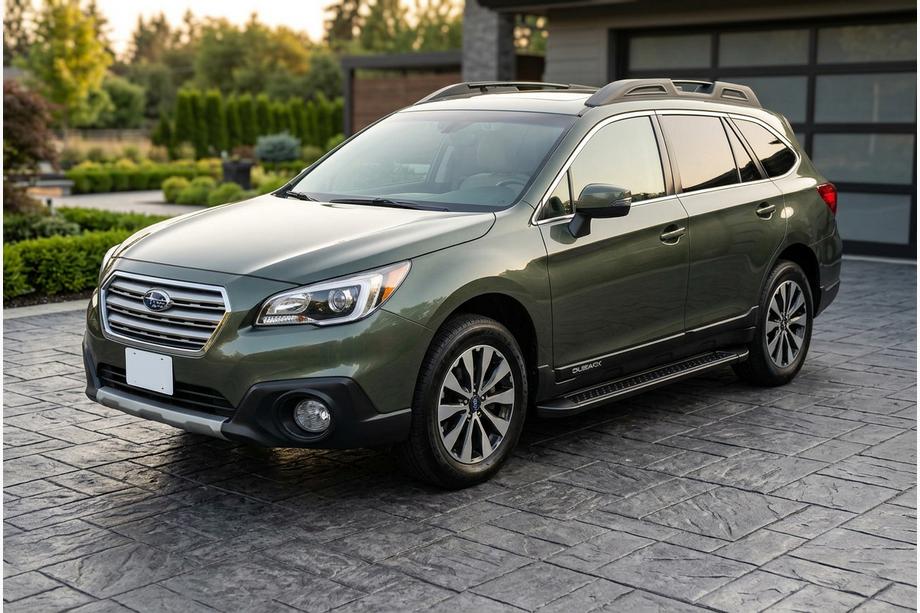 Subaru Outback 2014–2019 Boční prahy Allmond Black (2 ks, hliník) Fotografie 1