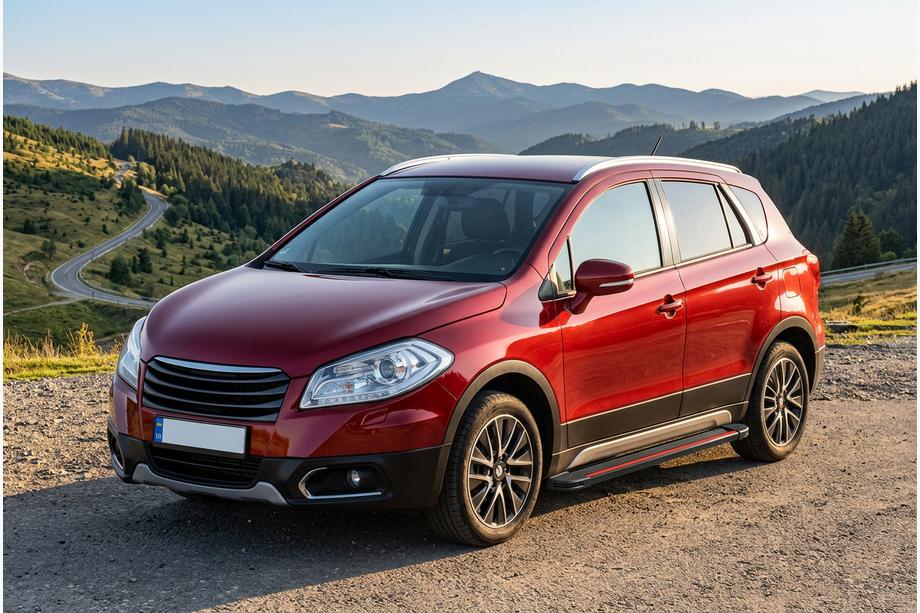 Suzuki SX4 S-Cross 2013–2016 Boční prahy Maya Red (2 ks, hliník) Image