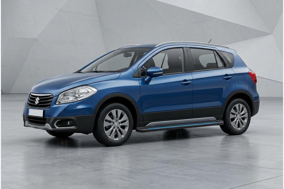 Suzuki SX4 S-Cross 2013–2016 Boční nášlapy Maya Blue (2 ks, hliník) Fotografie 1