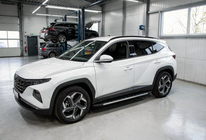 Hyundai Tucson NX4 2021– Boční nášlapy Duru (2 ks, hliník) fotografie 1
