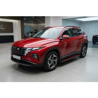 Boční prahy Maya Red (2 ks, hliník) Hyundai Tucson NX4 2021– fotografie 1