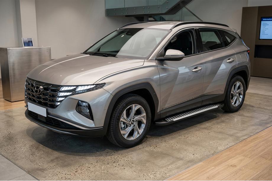 Hyundai Tucson NX4 2021– Boční nášlapy Line (2 ks, hliník) Fotografie 1