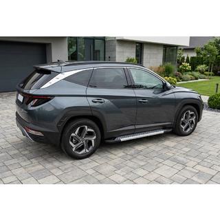 Boční nášlapy Vision New Grey (2 ks, hliník) Hyundai Tucson NX4 2021– fotografie 1
