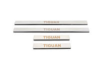 Volkswagen Tiguan 2016–2023 Nerezové kryty prahů Carmos (nerez) fotografie 5