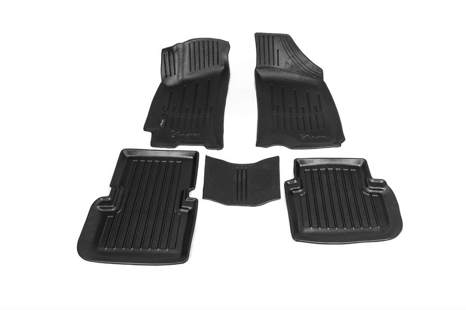 Chevrolet Lanos 1998–2017 Gumové autokoberce Stingray 3D (5 ks, polyuretan) Image