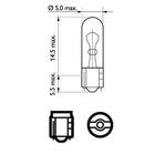 Signální žárovka Osram 2721 W1,2W 12V W2x4.6D fotografie 2