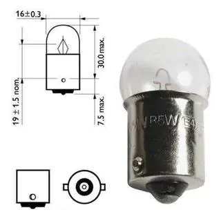 Signální žárovka Osram 5008 R10W 12V BA15s fotografie 2