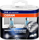 Žárovka do světlometu Osram H4 60/55W Night Breaker Unlimited +110% 64193NBU fotografie 1