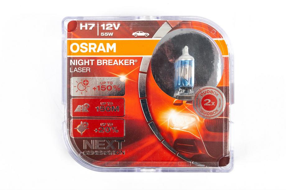 Žárovka do světlometu Osram H7 55W Night Breaker Laser +150% 64210NL Fotografie 1