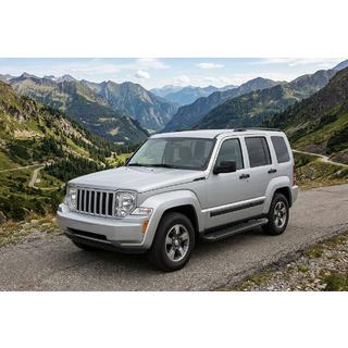 Boční prahy Allmond Black (2 ks, hliník) Jeep Cherokee/Liberty 2007–2013 fotografie 1
