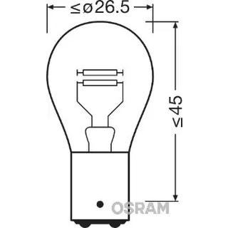 Signální žárovka Osram 7537 P21/5W 24V 21W BA15d fotografie 2