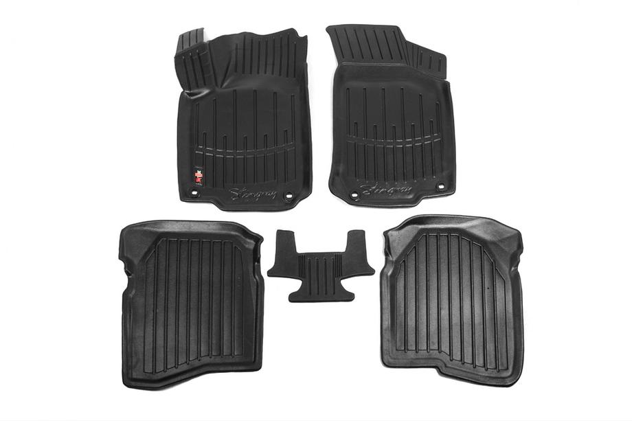 Volkswagen Bora 1998–2004 Gumové autokoberce Stingray 3D (5 ks, polyuretan) Fotografie 1