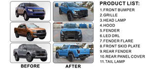 Ford Ranger 2011–2022 Sada bodykitu (design F150 Raptor 2015-2020) fotografie 2