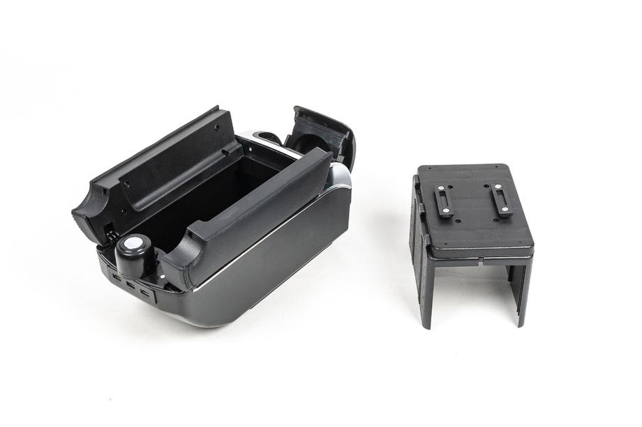 Univerzální loketní opěrka s USB portem (černá) Fotografie 2