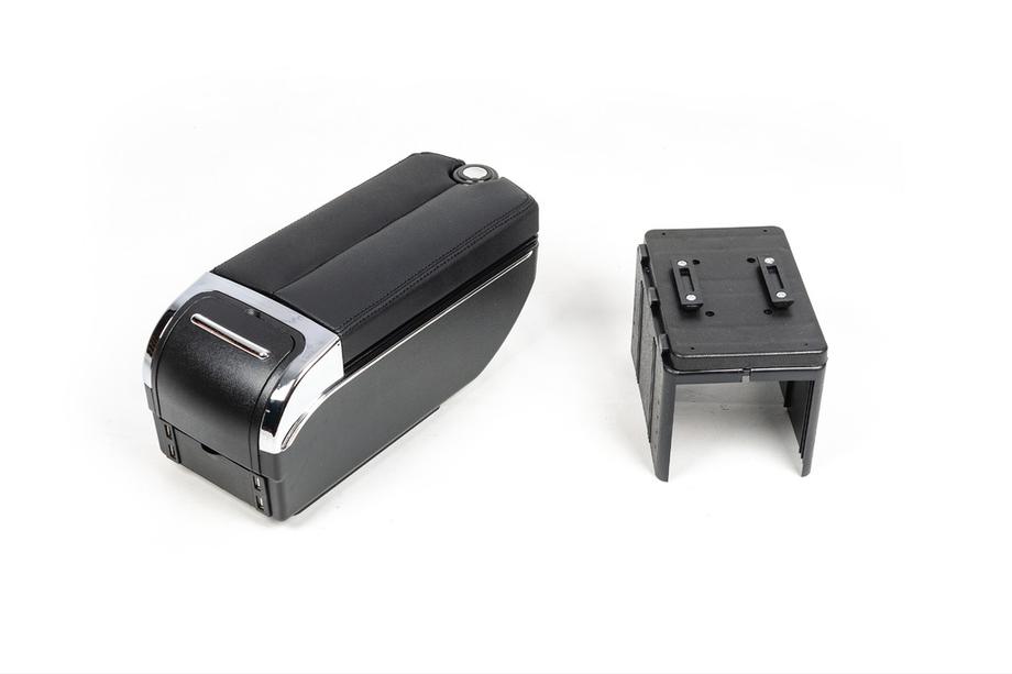 Univerzální loketní opěrka s USB portem (černá) Fotografie 1