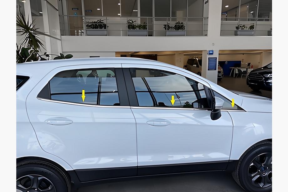 Ford EcoSport 2013–2022 Ozdobné lišty kolem oken (6 ks, nerez) Image