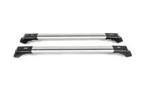 Příčníky na standardní podélné střešní nosiče, uzamykatelné na klíč Skybar V1 (2 ks) do 110 cm, černé fotografie 4