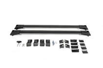 Příčníky na standardní podélné střešní nosiče, uzamykatelné na klíč Skybar V1 (2 ks) do 110 cm, černé fotografie 14