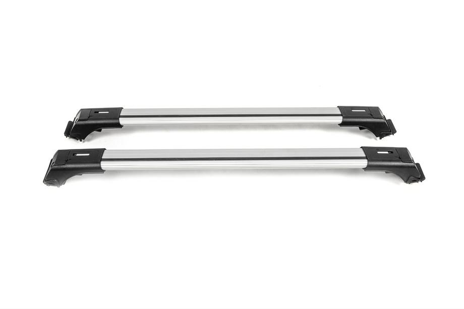 Příčníky na standardní podélné střešní nosiče, uzamykatelné na klíč Skybar V1 (2 ks) do 140 cm, šedé Fotografie 4