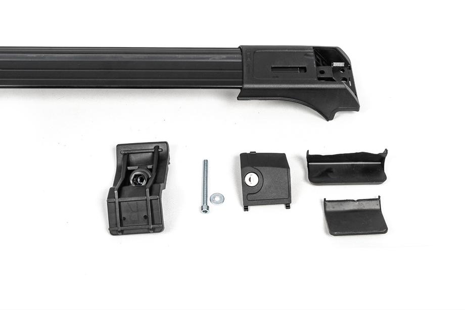 Příčníky na standardní podélné střešní nosiče, uzamykatelné na klíč Skybar V1 (2 ks) do 140 cm, šedé Fotografie 16