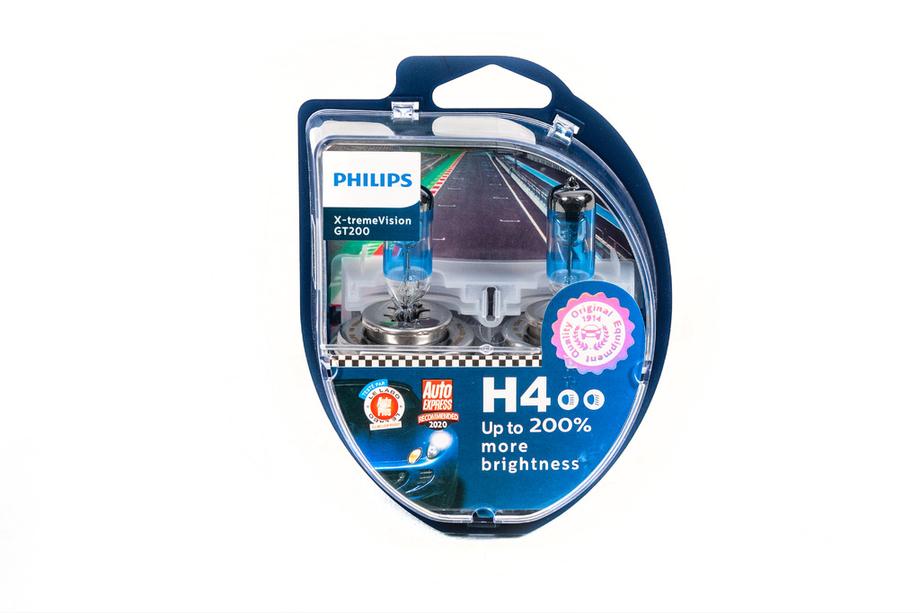 Halogenová žárovka do světlometu Philips H4 60/55W 12342GT Racing Vision +200% Image