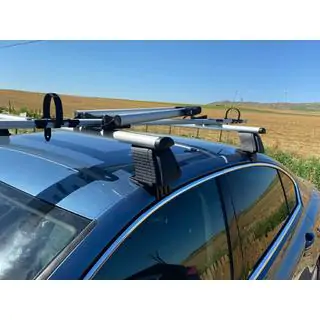Střešní nosič na hladkou střechu Erkul V4 (chrom, pár) fotografie 1
