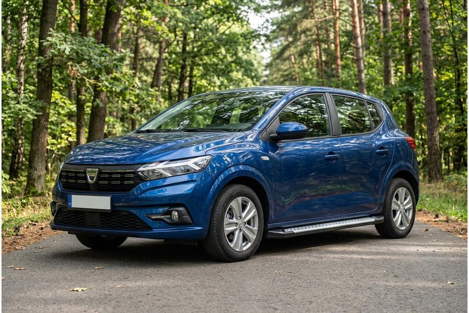 Dacia Sandero 2021– Boční nášlapy Allmond Grey (2 ks, hliník) Image