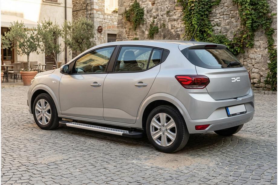 Dacia Sandero 2021– Boční nášlapy Vision New Grey (2 ks, hliník) Image