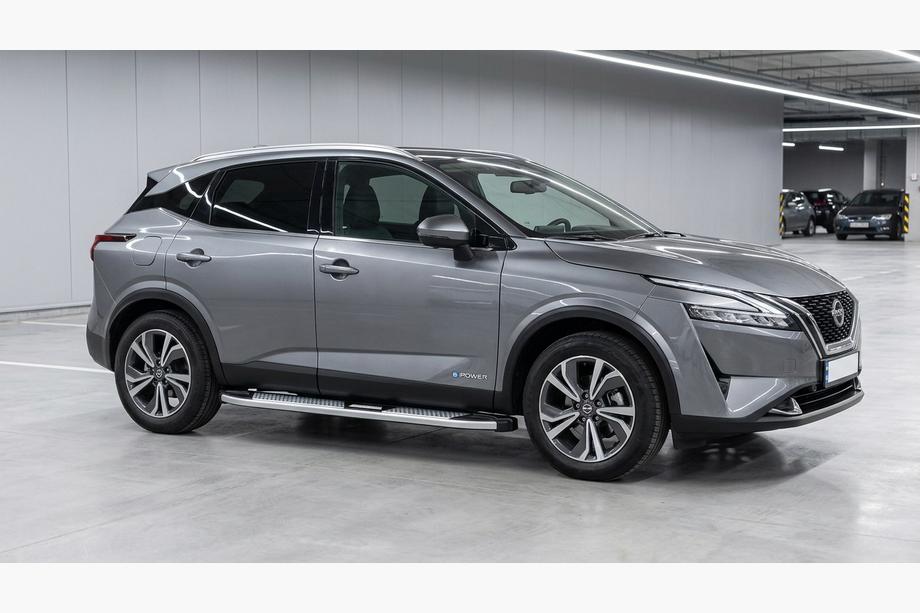 Nissan Qashqai 2021– Boční nášlapy Mevsim Grey (2 ks, hliník) Image