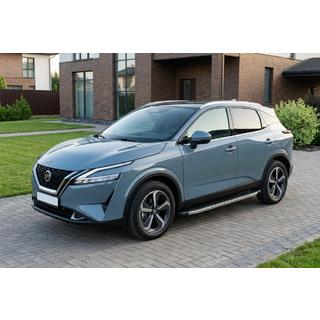 Boční nášlapy BlackLine (2 ks, hliník) Nissan Qashqai 2021– fotografie 1