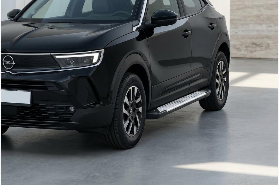 Opel Mokka 2021– Boční nášlapy Allmond Grey (2 ks, hliník) Image