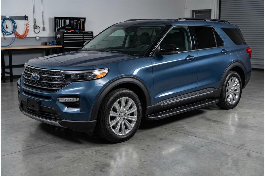 Ford Explorer 2019– Boční prahy Bosphorus Black (2 ks, hliník) Image